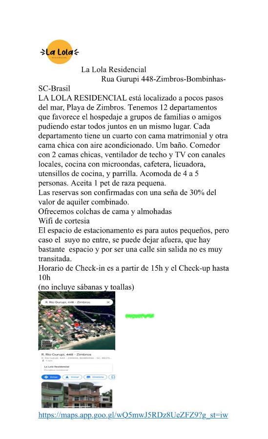 La Lola Residencial Apartment Bombinhas Luaran gambar